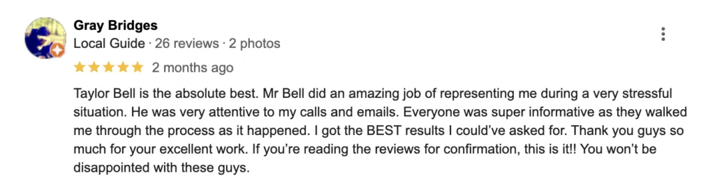 True Defense Law Firm review