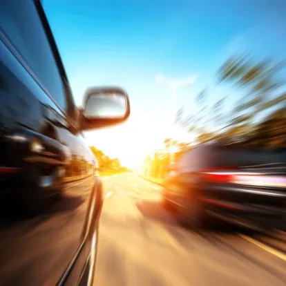 high-speed car